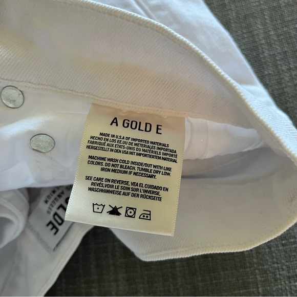 Agolde Riley Straight Crop Size 28 white - Picture 6 of 7